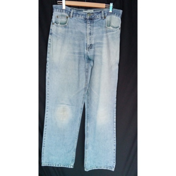 Men's Cherokee Straight Leg 100% Cotton Jeans - Picture 1 of 6